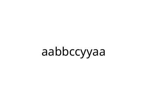 aabbccyyaa