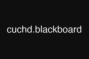 cuchd.blackboard
